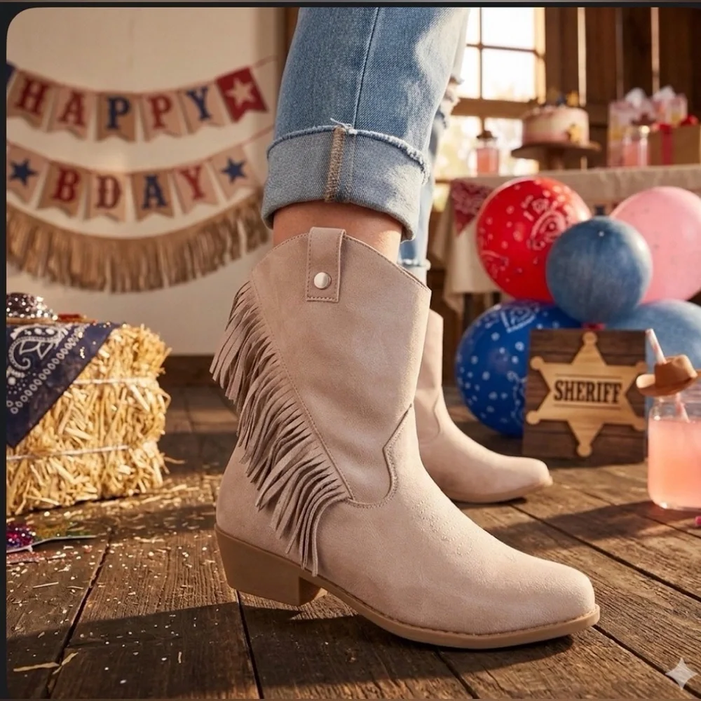 Justice Girl Cowgirl Western Boots size 3